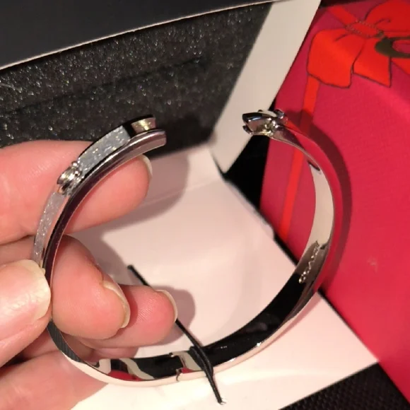 Coach Silver-Tone Bracelet with Sparkling Accents♥️Valentine's Day Is Coming!♥️ - Picture 6 of 11